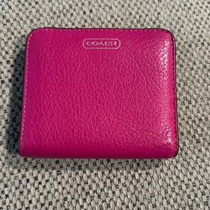 Coach pink wallet